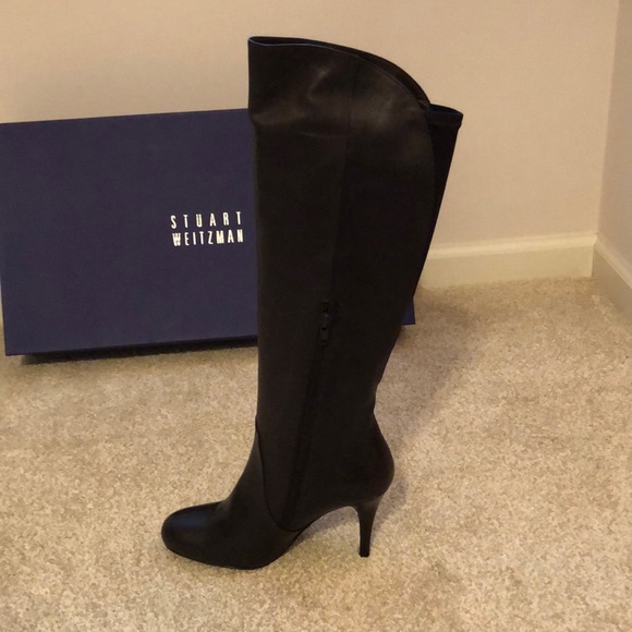 Stuart Weitzman Leather Boots. Sz 37. Brown. New! - Picture 5 of 10
